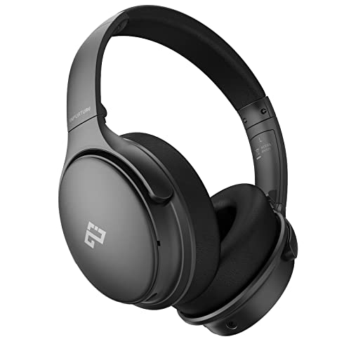 INFURTURE Noise Cancelling Kopfhörer Bluetooth 5.0,Drahtlose Over-Ear-Kopfhörer,Hi-Fi-Stereo-Tiefbass,Geräuschunterdrückung,Schnellladung 40H Spielzeit für TV, Reisen,Online-Kurs, Home Office