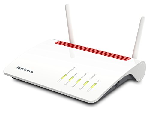 AVM FRITZ!Box 6890 (LTE- oder DSL-Modem, bis 300 MBit/s, WLAN AC+N bis 1.733 (5 GHz) und 800 (2,4 GHz) MBit/s, 4 x Gigabit-LAN), geeignet für Deutschland