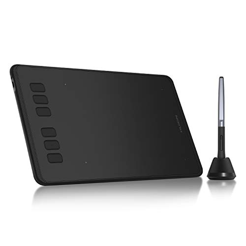 HUION Inspiroy H640P Grafiktablett mit Batterielosem Stift,6 Anpassbaren Funktionstasten, Zeichentablett für Mac, Windows und Android, Ideales Zeichenpad für die Arbeit von zu Hause und Fernunterricht