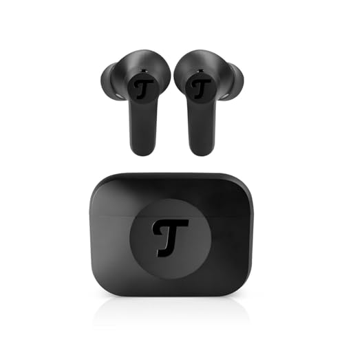 Teufel AIRY TWS 2 - Kabellos In-Ear Bluetooth Kopfhörer True-Wireless mit Active Noise Cancelling, IPX4 Wasserfest, 6 eingebauten Mikrofonen, Lange Akkulaufzeit (42 h), Touch Control - Night Black