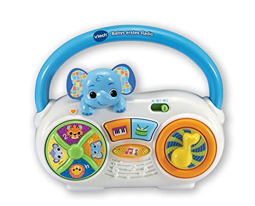 VTech Baby Babys erstes Radio – Spielradio mit verschiedenen Instrumenten und Musikstilen – Tiere, Zahlen und Geräusche kennenlernen – Für Kinder von 6-36 Monaten