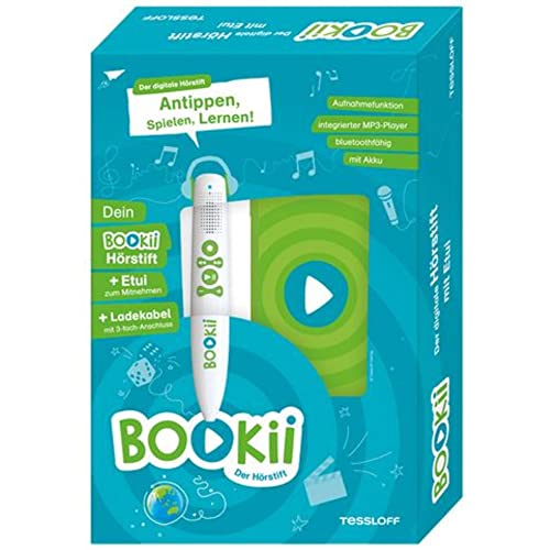 BOOKii Der Hörstift. Mit vielen vorinstallierten Titeln und für alle weiteren Produkte der BOOKii-Welt! Antippen, Spielen, Lernen!