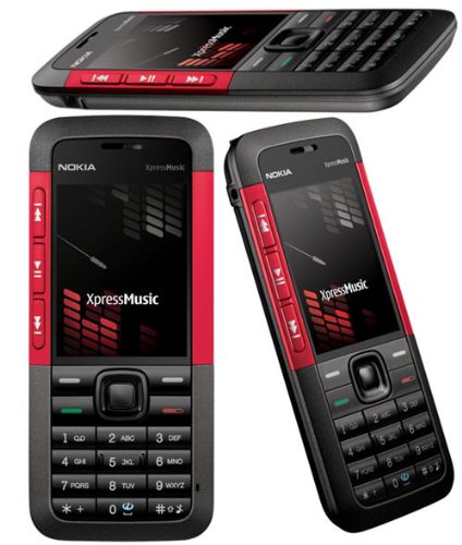 Nokia 5310 XpressMusic red (Edge, Musik-Player, UKW-Radio, Kamera mit 2 MP, Bluetooth) Triband Handy