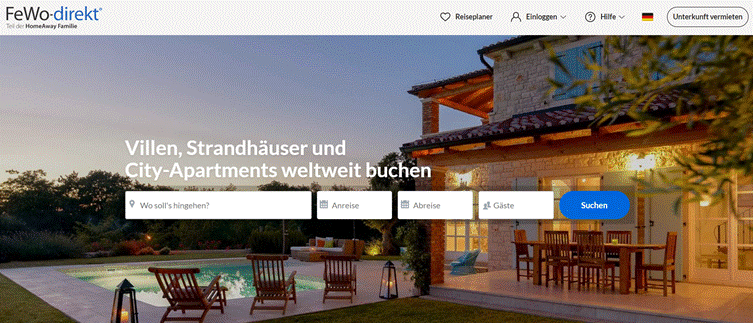 Fewo-Direkt Screenshot