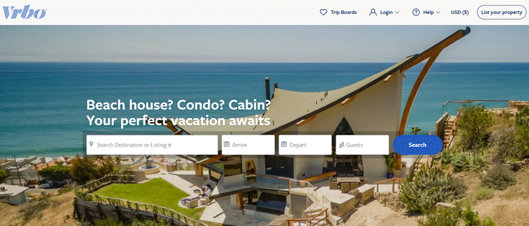 VRBO Screenshot