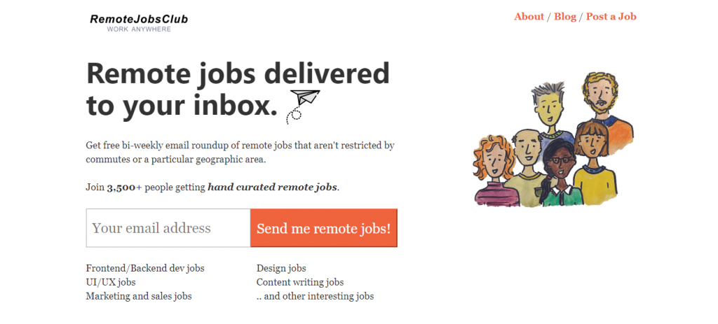 RemoteJobsClub Screenshot